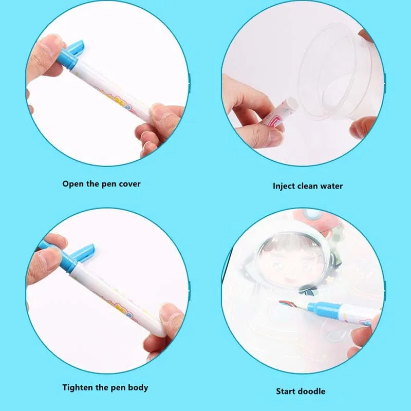 Hot Sale Reusable Magic Water Drawing Book