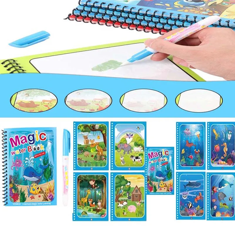 Hot Sale Reusable Magic Water Drawing Book