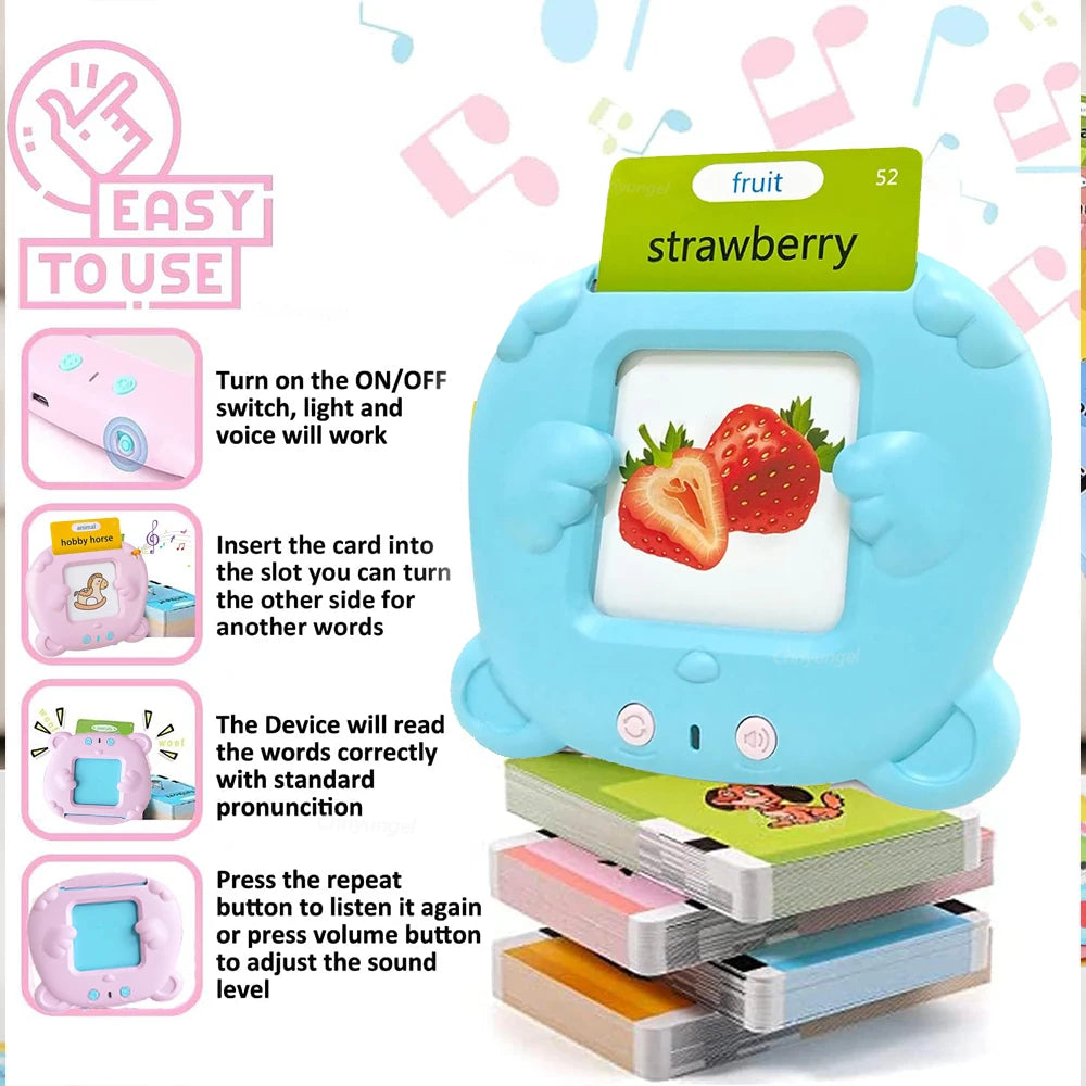 Talking Flash Cards Toddlers Learning Machine
