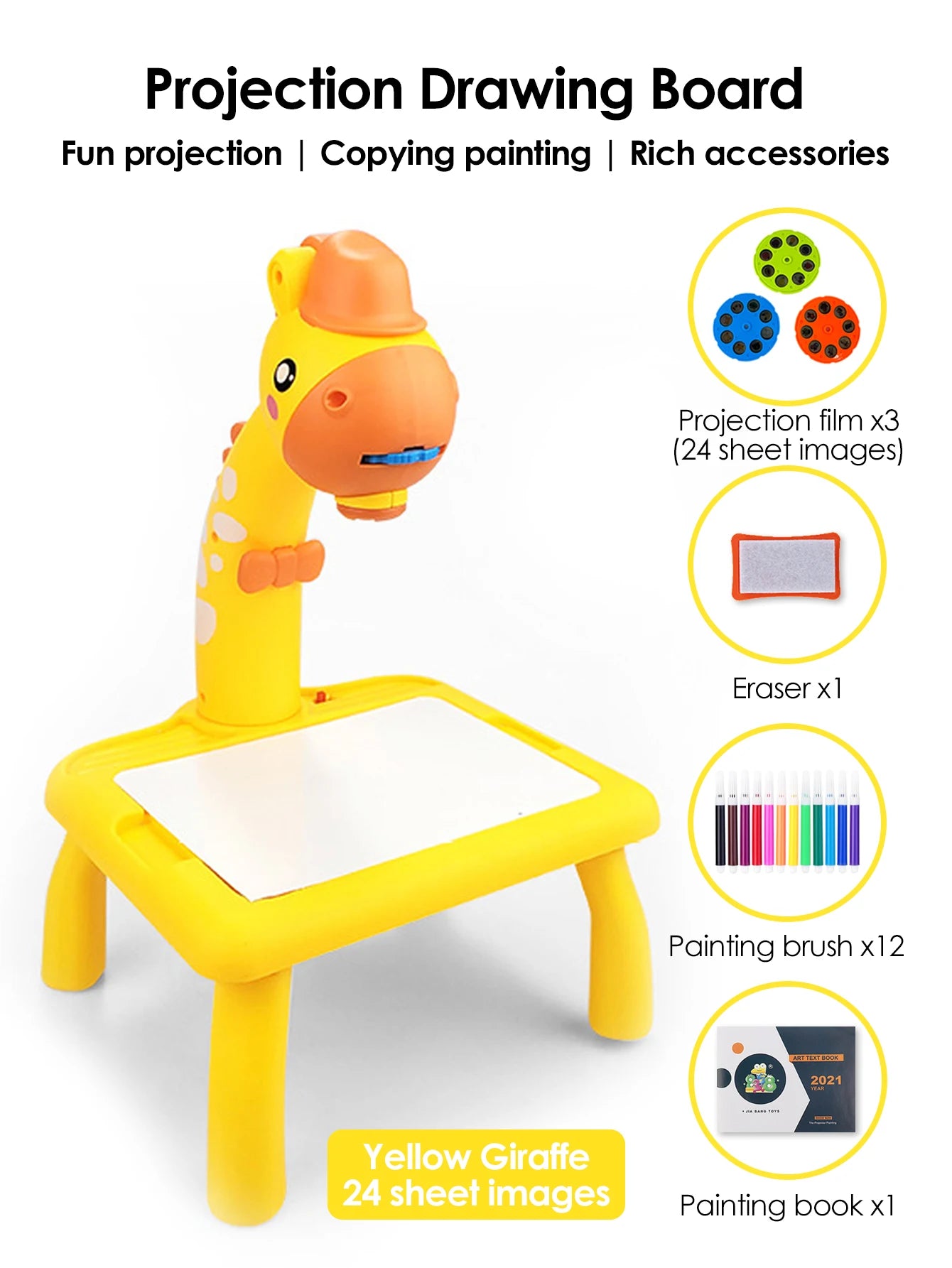 Children LED Projector Drawing Table Toy