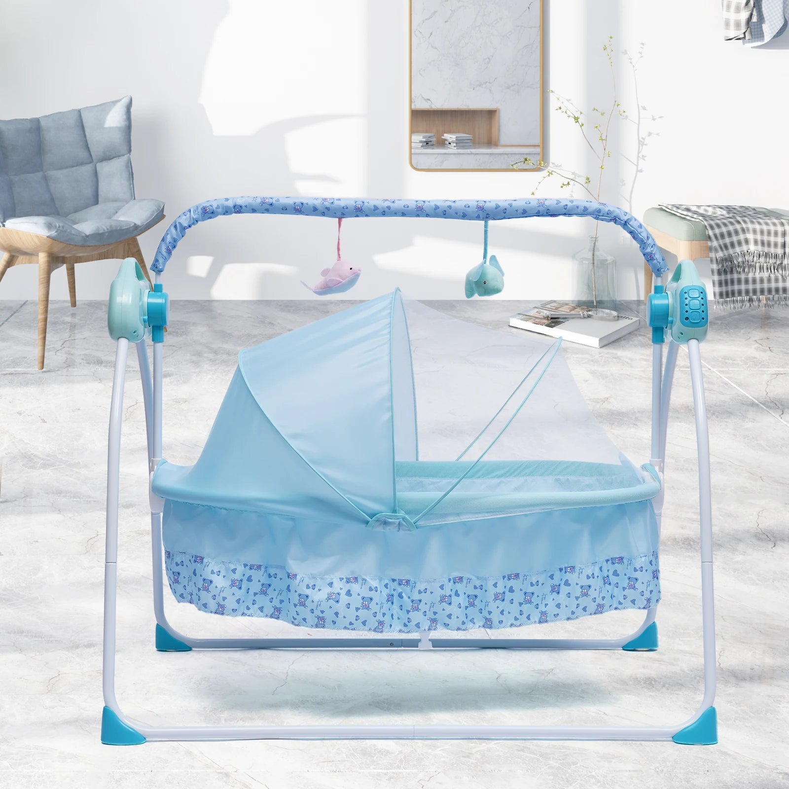 3 Colors Bluetooth Electric Auto Swing Bed