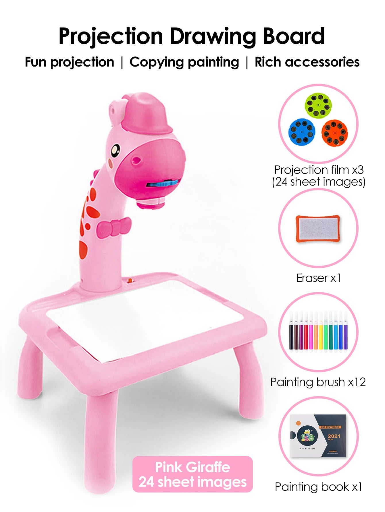 Children LED Projector Drawing Table Toy