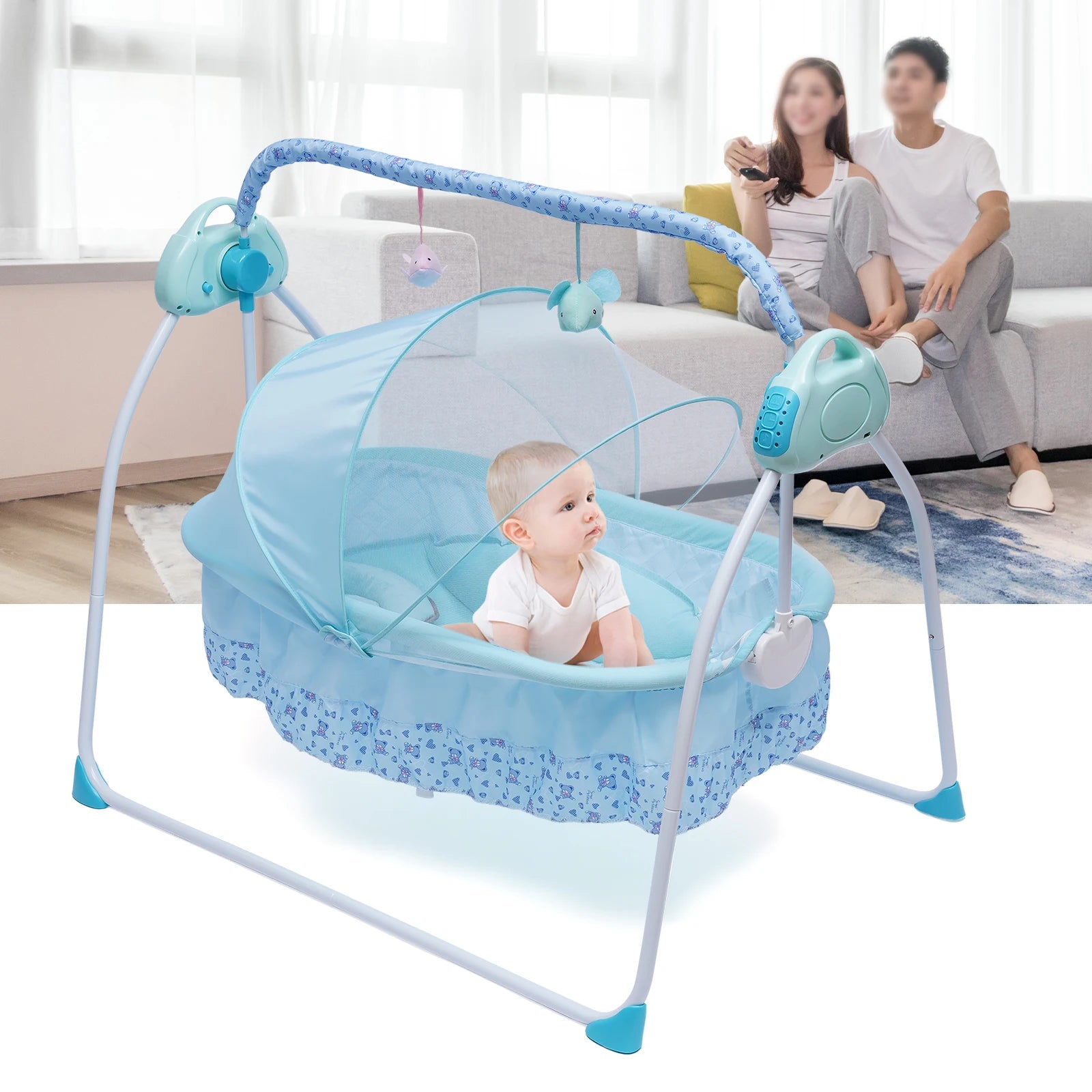 3 Colors Bluetooth Electric Auto Swing Bed