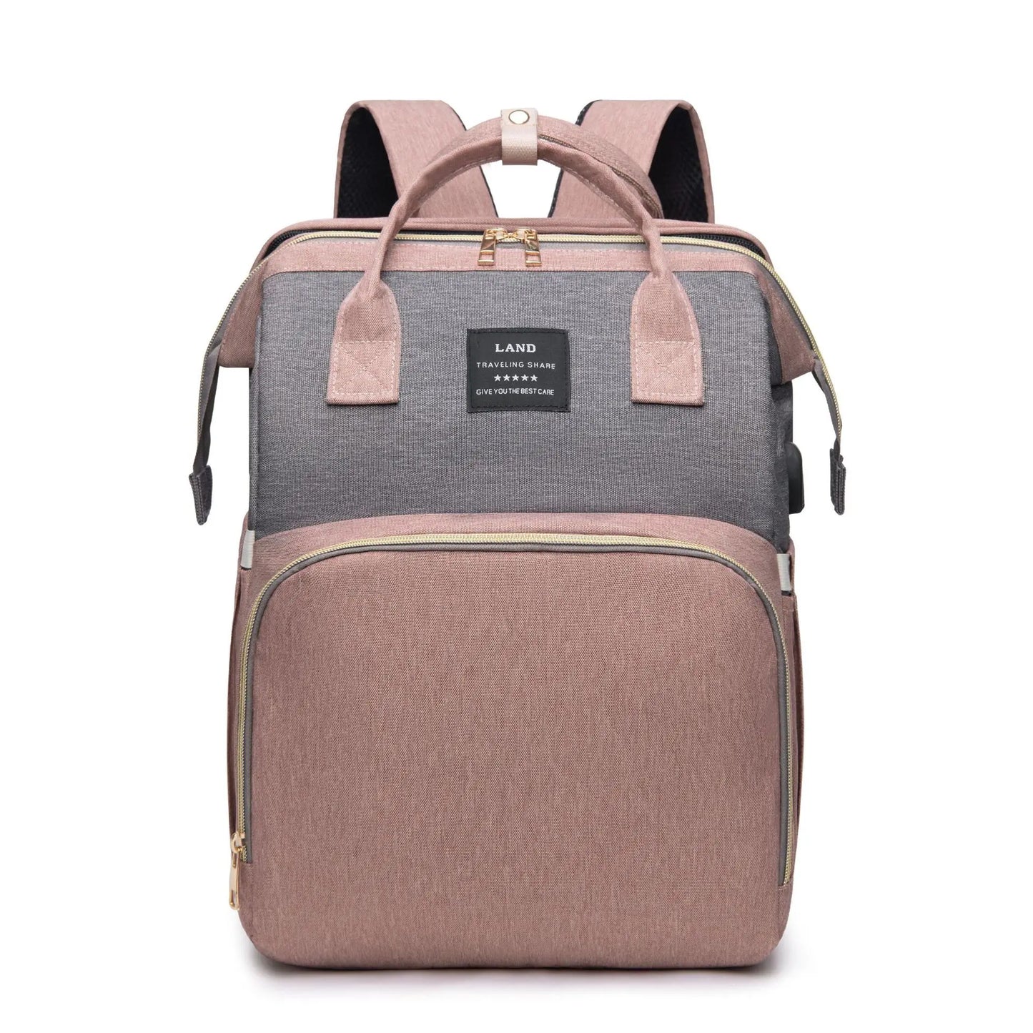 Multi - Functional Folding Baby Bag - The Purely Baby