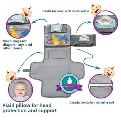 Portable Diaper Changing Diaper Pad Bag - The Purely Baby