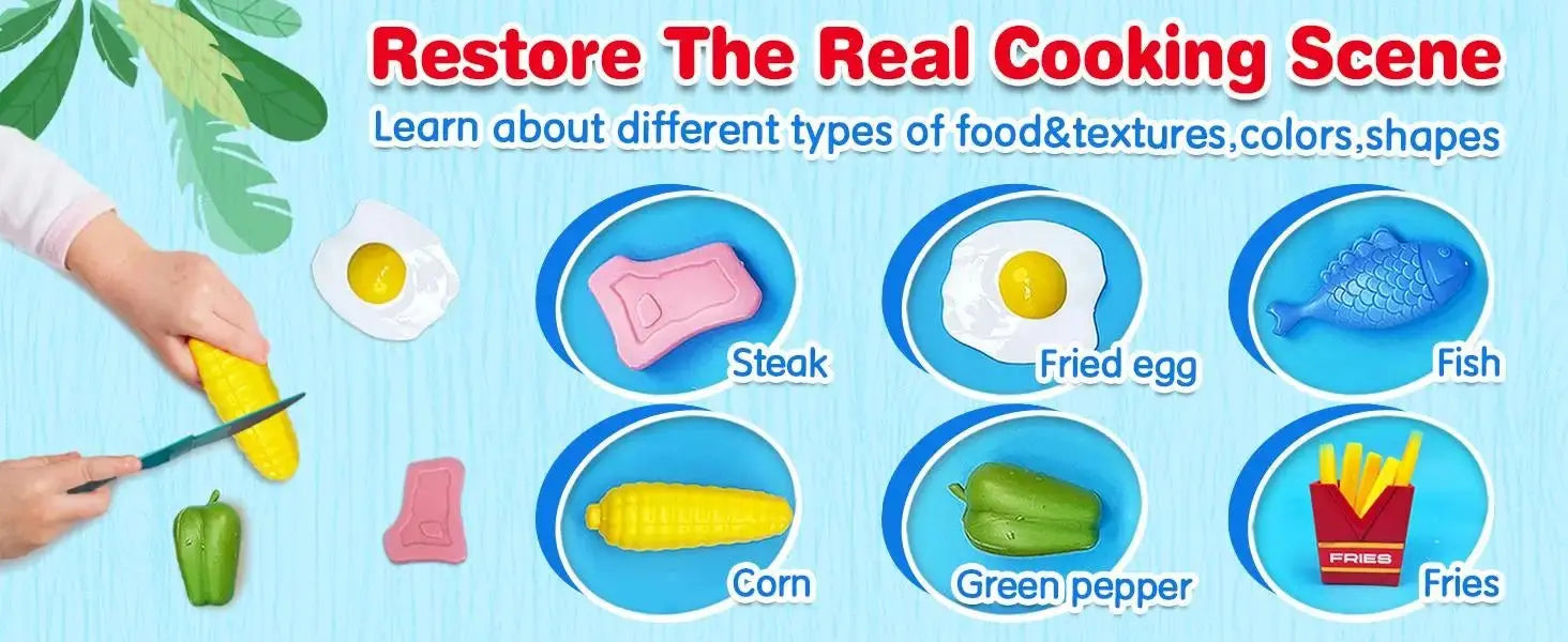 Color Changing Kids Food Fryer Pretend Play Toys - The Purely Baby