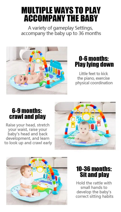 Baby Fitness Stand Music Play Gym Activity Toys - The Purely Baby