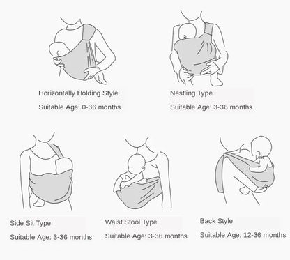 Baby Carrier Scarf Adjustable - The Purely Baby