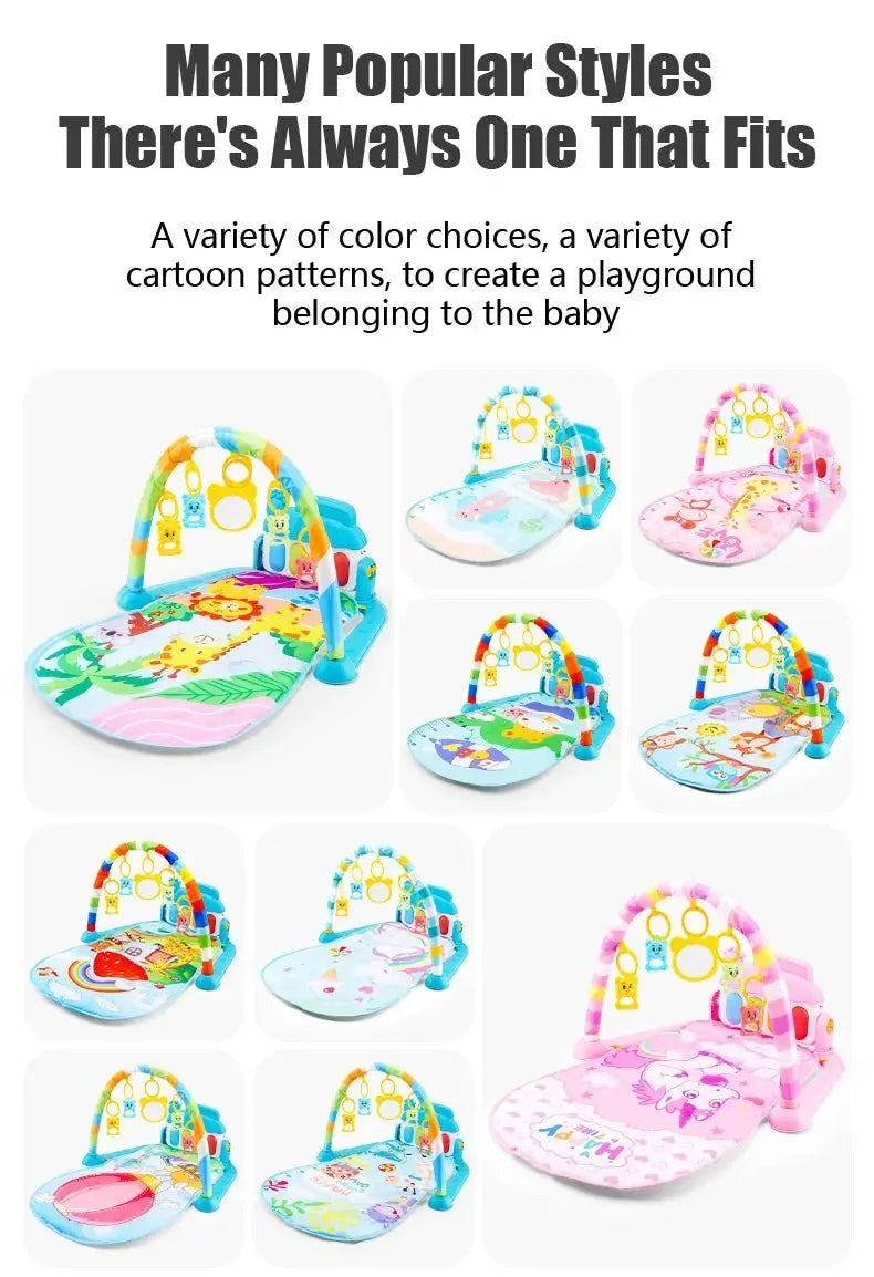 Baby Fitness Stand Music Play Gym Activity Toys - The Purely Baby