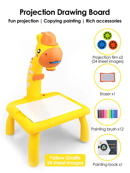 Children LED Projector Drawing Table Toy - The Purely Baby