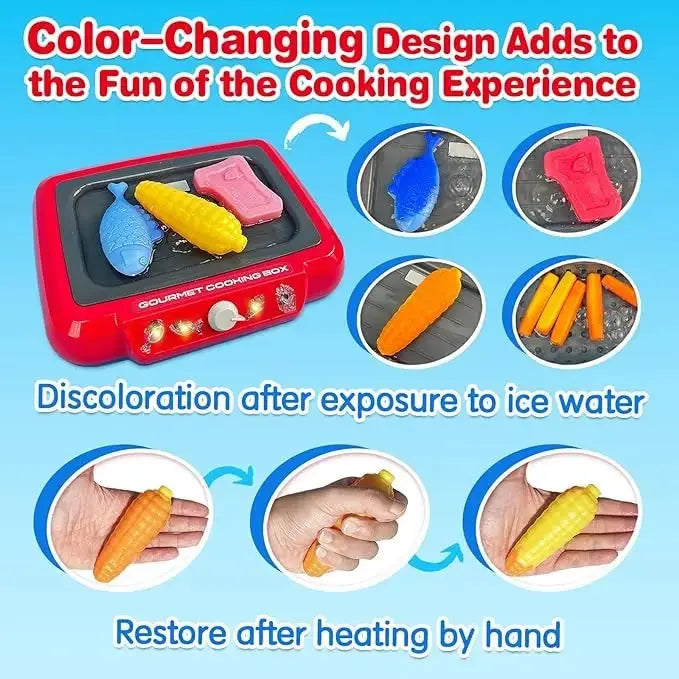 Color Changing Kids Food Fryer Pretend Play Toys - The Purely Baby