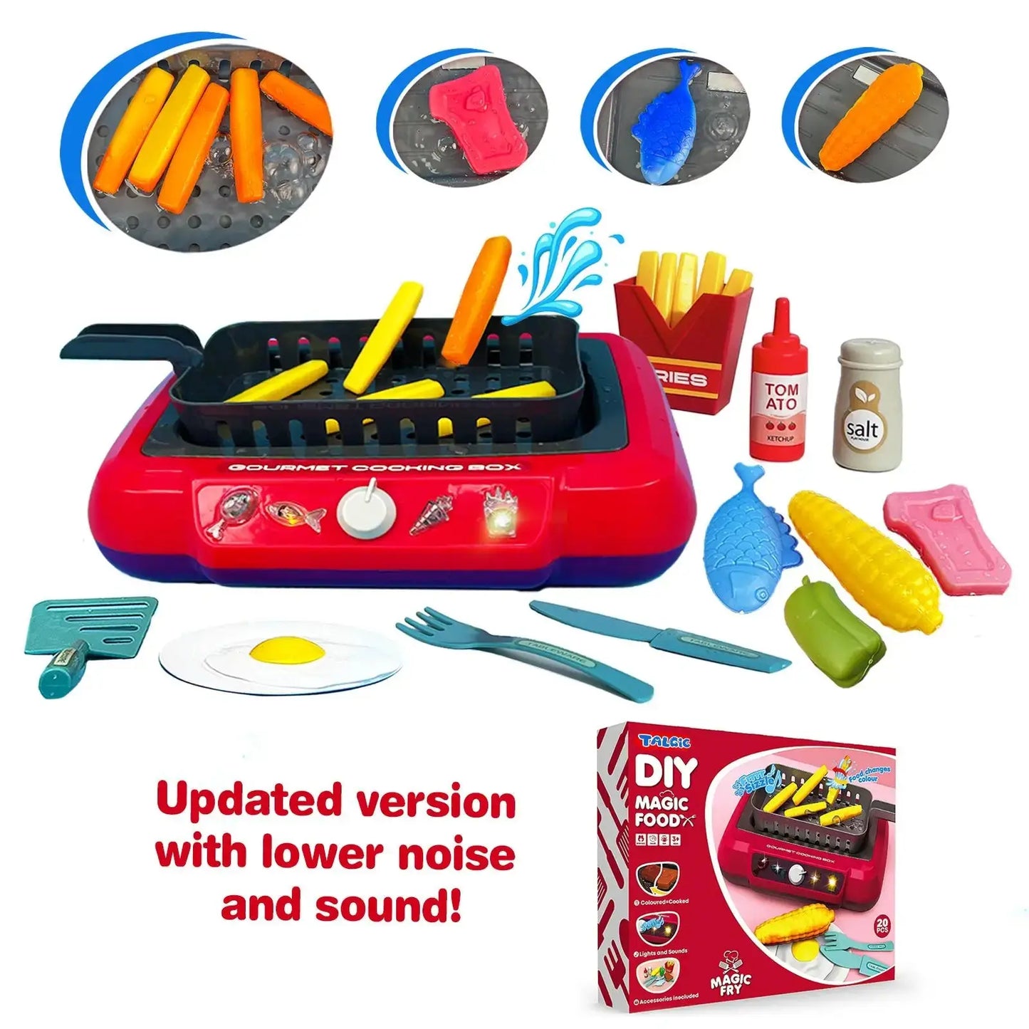Color Changing Kids Food Fryer Pretend Play Toys - The Purely Baby
