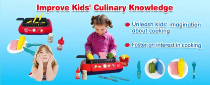 Color Changing Kids Food Fryer Pretend Play Toys - The Purely Baby