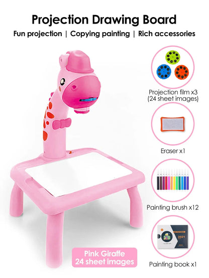 Children LED Projector Drawing Table Toy - The Purely Baby