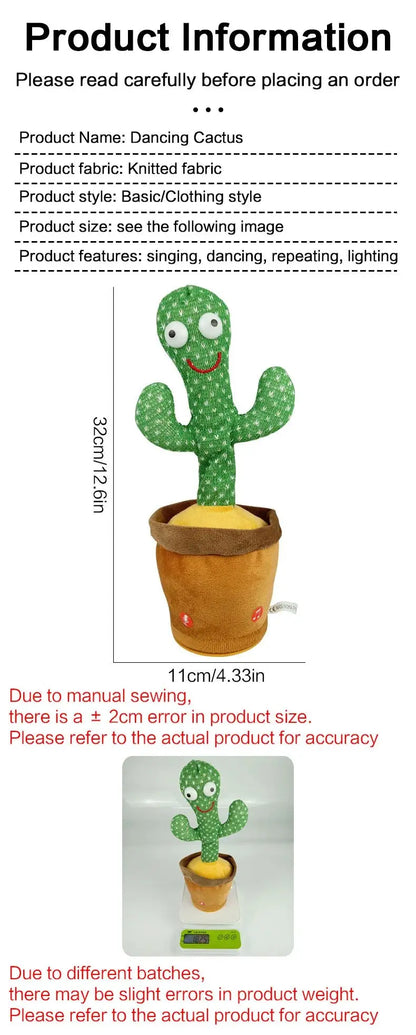 Dancing Talking Cactus Toys - The Purely Baby