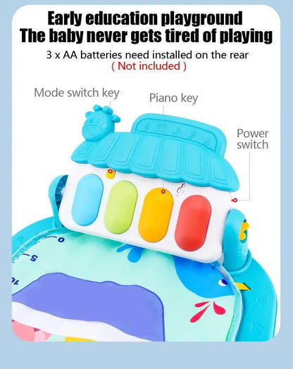 Baby Fitness Stand Music Play Gym Activity Toys - The Purely Baby
