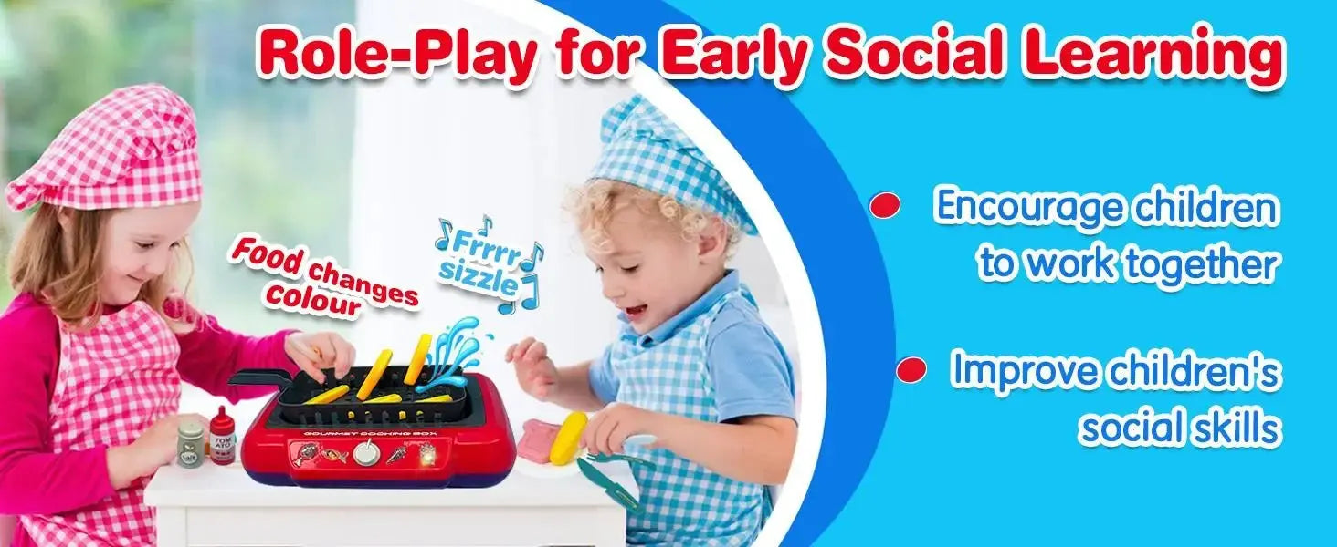 Color Changing Kids Food Fryer Pretend Play Toys - The Purely Baby