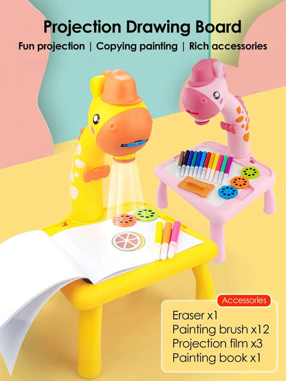 Children LED Projector Drawing Table Toy - The Purely Baby